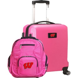 Wisconsin Badgers Deluxe 2-Piece Backpack and Carry on Set