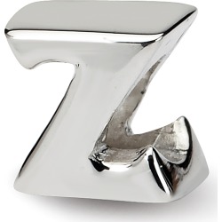 Sterling Silver Reflection Beads Letter Z Bead