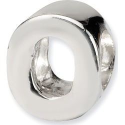 Sterling Silver Reflection Beads Letter O Bead