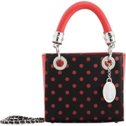 Ladies Red & Black Small Satchel Top Handle Purse - Jacqui by SCORE! The Official Game Day Bag