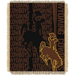 Wyoming Cowboys Gametime Tapestry Throw Blanket