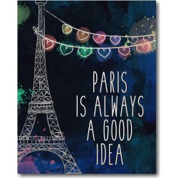 Paris is Always a Good Idea 16" x 20" Canvas Wall Art