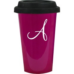 Running Latte Pink Personalized Travel Mug