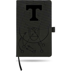 Tennessee University Basketball Laser Engraved Black Notepad With Elastic Band