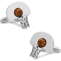 3D Basketball Hoop Cufflinks