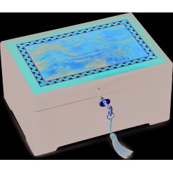 Italian Inlaid Wood Jewelry Box