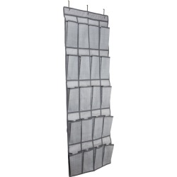 Simplify 20-Pocket Shoe Organizer in Grey