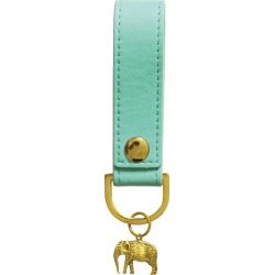 Portico Designs Sky + Miller Light Blue Elephant Keyring