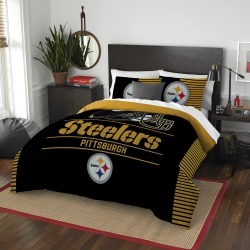 Pittsburgh Steelers My Team Full/Queen Comforter & Sham Set