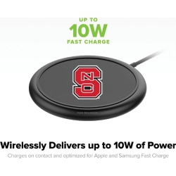 Mophie Black Wireless Devices with NC State Wolfpack logo