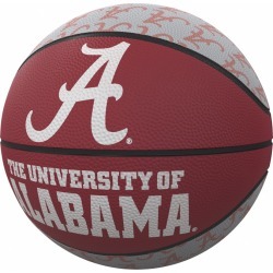 Alabama Repeating Logo Mini-Size Rubber Basketball