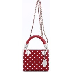 Ladies Maroon & Silver Small Satchel Top Handle Purse - Jacqui by SCORE! The Official Game Day Bag