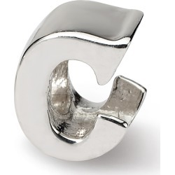 Sterling Silver Reflection Beads Letter C Bead