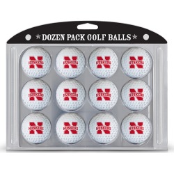 12 Pack Golf Balls Nebraska Cornhuskers