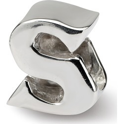 Sterling Silver Reflection Beads Letter S Bead