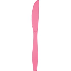 Candy Pink Plastic Knives - 50 Count
