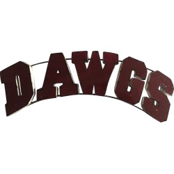 Mississippi State "Dawgs" Metal Dcor