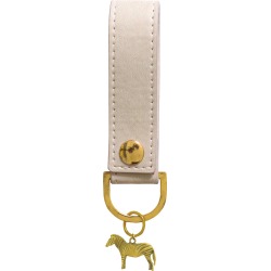 Portico Designs Sky + Miller Grey Zebra Keyring