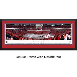 Washington Capitals Hockey - Banner Raising - Double Mat - Deluxe Framed Panoramic Print