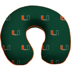 NCAA Memory Foam Travel Pillow University Of Miami