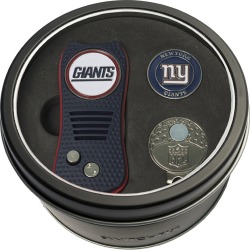Tin Gift Set with Switchfix Divot Tool- Cap Clip and Golf Ball Marker New York Giants