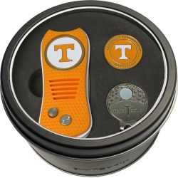 Tin Gift Set with Switchfix Divot Tool- Cap Clip and Golf Ball Marker Tennessee Volunteers