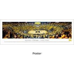 Michigan Wolverines Basketball - Unframed Panoramic Poster