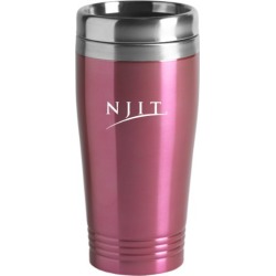New Jersey Institute of Technology - 16-ounce Travel Mug Tumbler - Pink