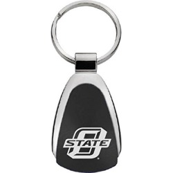 Oklahoma State Key Chain Black