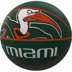 Miami Mascot Official-Size Rubber Basketball