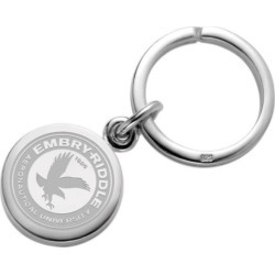 Embry-Riddle Sterling Silver Insignia Key Ring by M.LaHart & Co.
