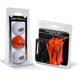 3 Golf Balls And 50 Golf Tees Oklahoma State Cowboys