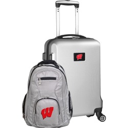 Wisconsin Badgers Deluxe 2-Piece Backpack and Carry on Set