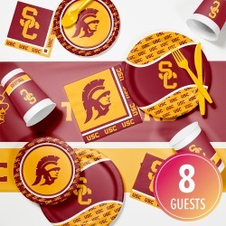 University of Southern California Game Day Party Supplies Kit