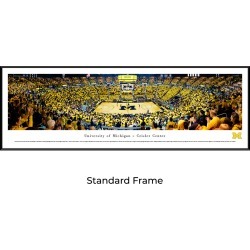 Michigan Wolverines Basketball - Standard Framed Panoramic Print