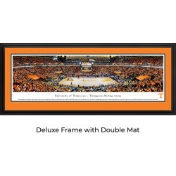 Tennessee Volunteers Basketball - Double Mat- Deluxe Framed Panoramic Print