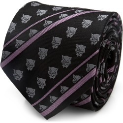 Black Panther Stripe Black Tie