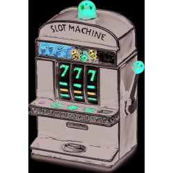 Bejeweled LUCKY 7 Slot Machine Trinket Box