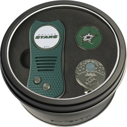 Tin Gift Set with Switchfix Divot Tool- Cap Clip and Golf Ball Marker Dallas Stars