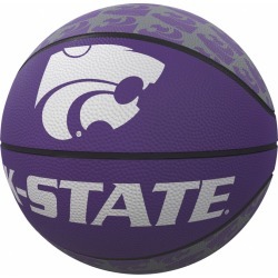 KS State Repeating Logo Mini-Size Rubber Basketball