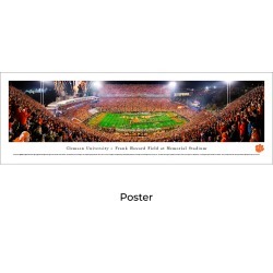 Clemson Tigers Football (50 Yd) - Unframed Panoramic Print