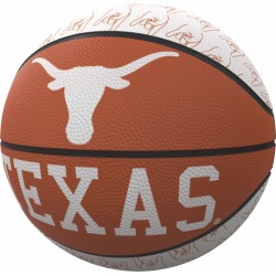 Texas Repeating Logo Mini-Size Rubber Basketball