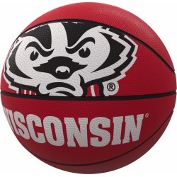 Wisconsin Mascot Official-Size Rubber Basketball