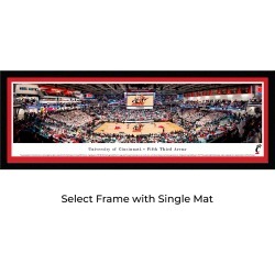 Cincinnati Bearcats Basketball - Single Mat - Select Framed Panoramic Print