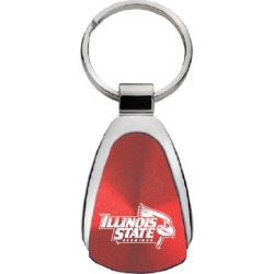 Illinois State University - Teardrop Keychain - Red