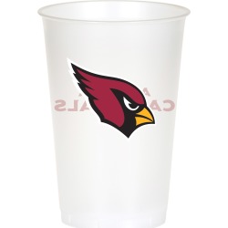 Arizona Cardinals Plastic Cups - 24 Count