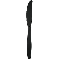 Black Plastic Knives - 50 Count