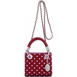 Ladies Maroon & Lavender Small Satchel Top Handle Purse - Jacqui by SCORE! The Official Game Day Bag