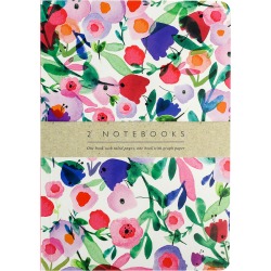 Portico Designs Set Of 2 Exercise Books Victorian Garden