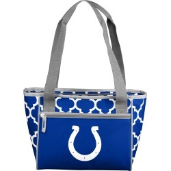 Indianapolis Colt Quatrefoil Designer 16-Can Cooler Tote Bag